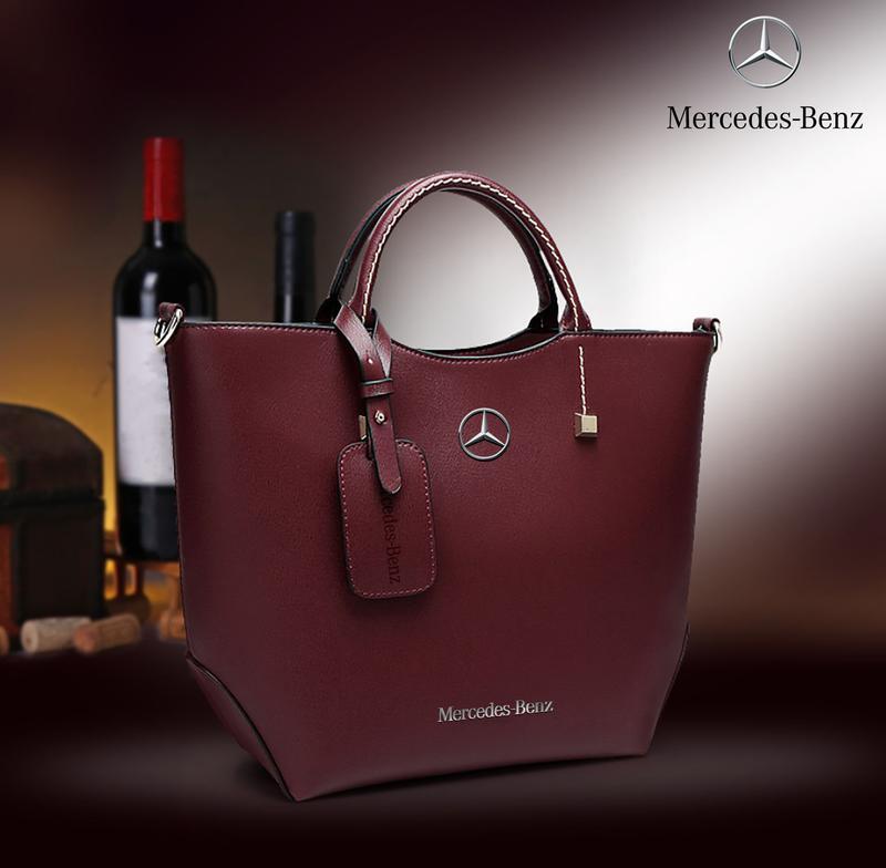 Orig Mercedes Benz Shopper Bag Buy a Shopping Bag Pouch Large Brown New 