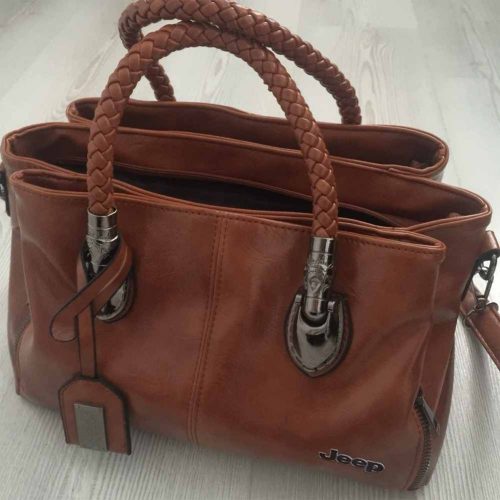 Jeep Triple Zipper Leather HandBag Jeep Purses Vascara