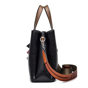 Mercedes Benz Original Ladies Handbag / Shoulder Bag Black Leather