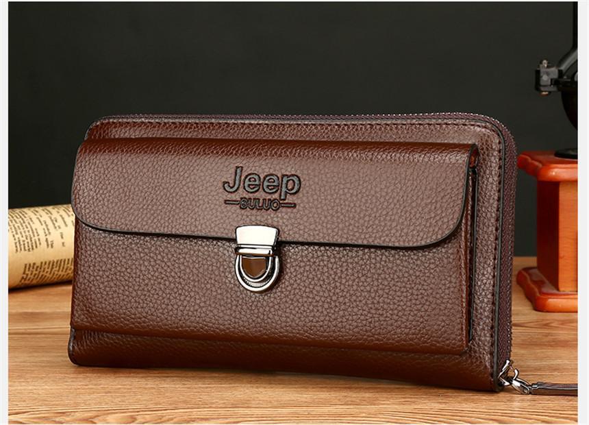 Jeep Leather Wallet Laser Engraved Luxury Wallet Purse