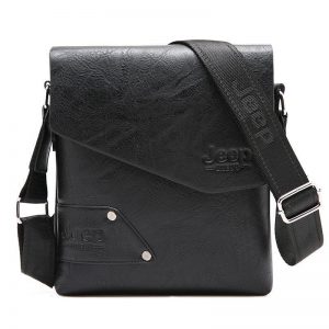 Jeep Messenger Leather Bag With Free Wallet for Men - Vascara