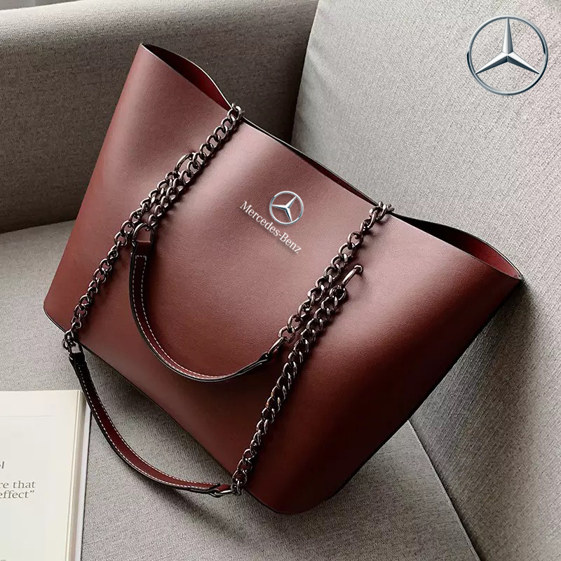 Anne Bowen for Mercedes Benz | Bags | Wool Cashmere Mercedes Benz Purse By  Anne Bowen In Tan Dark Brown Leather | Poshmark