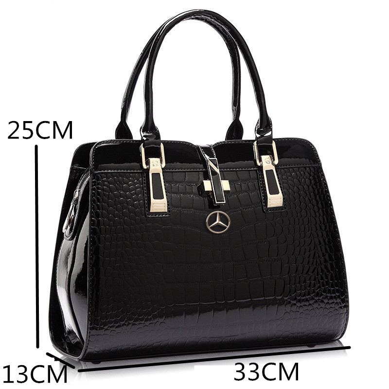 Handbag, Black Leather – Mercedes-Benz India