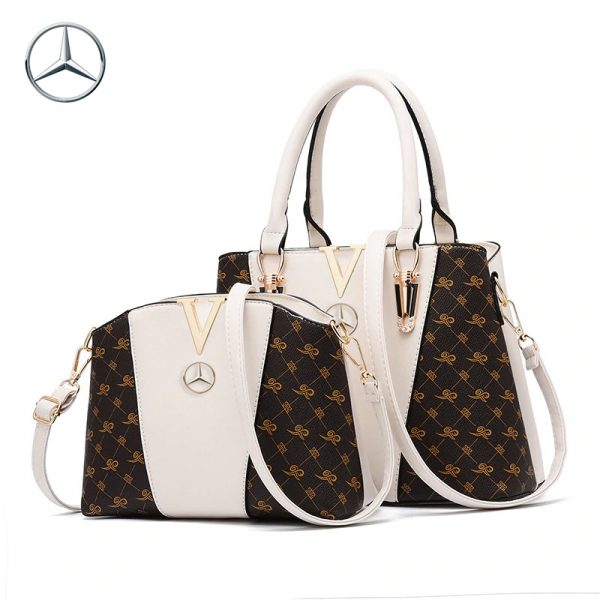 Mercedes Benz Luxury Leather Women Tote Bag Set - Vascara