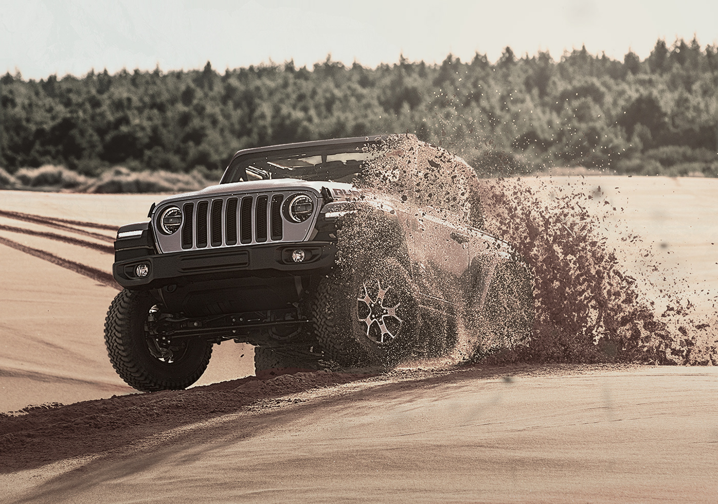 Jeep in mud