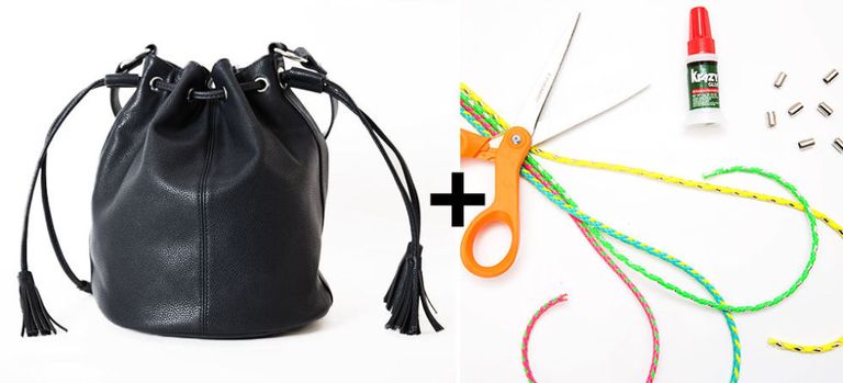 Swap out your bag drawstrings for something brighter and more exciting