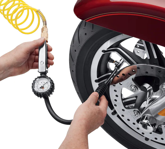 Set the correct tire pressure
