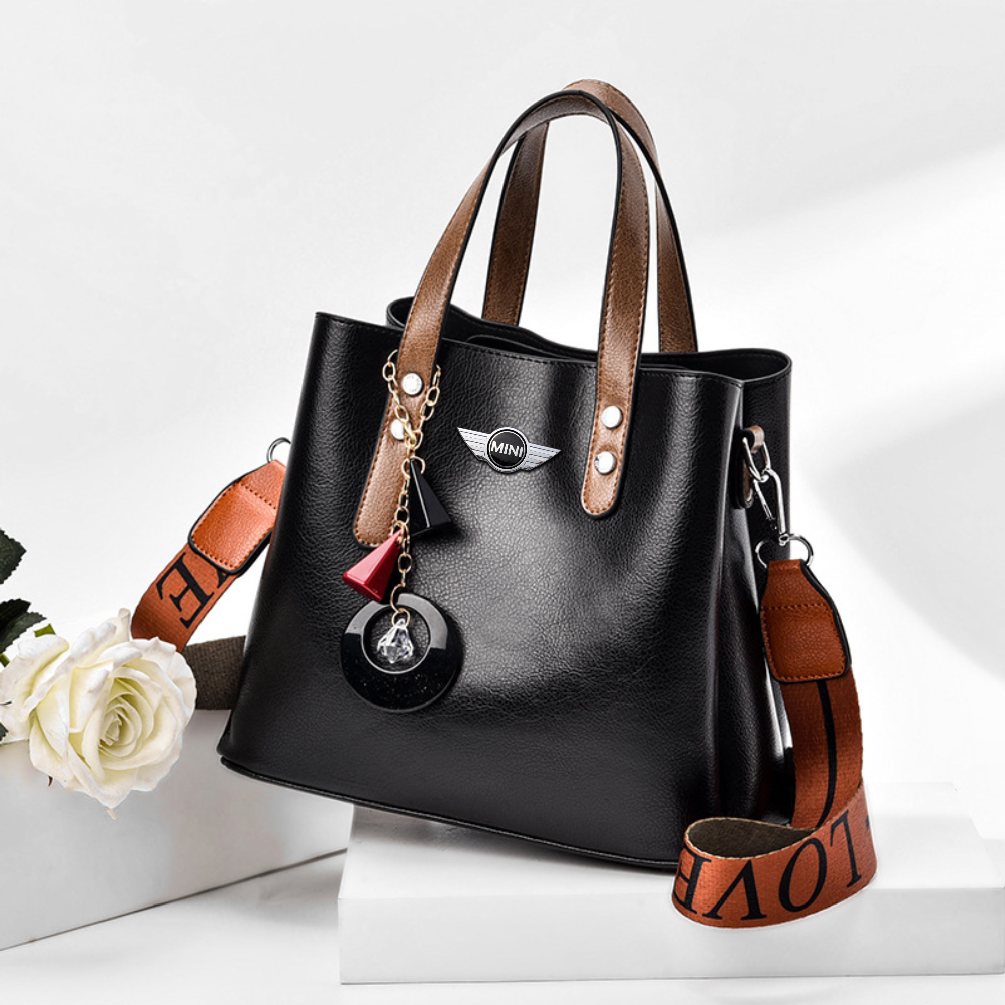 Cooper Nylon Crossbody (Teal)- Designer leather Handbags