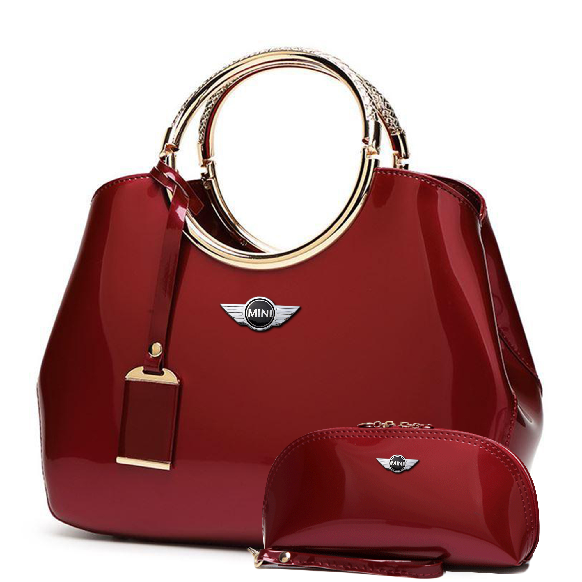 Mini Cooper Deluxe Women Handbags With Free Wallets - Vascara