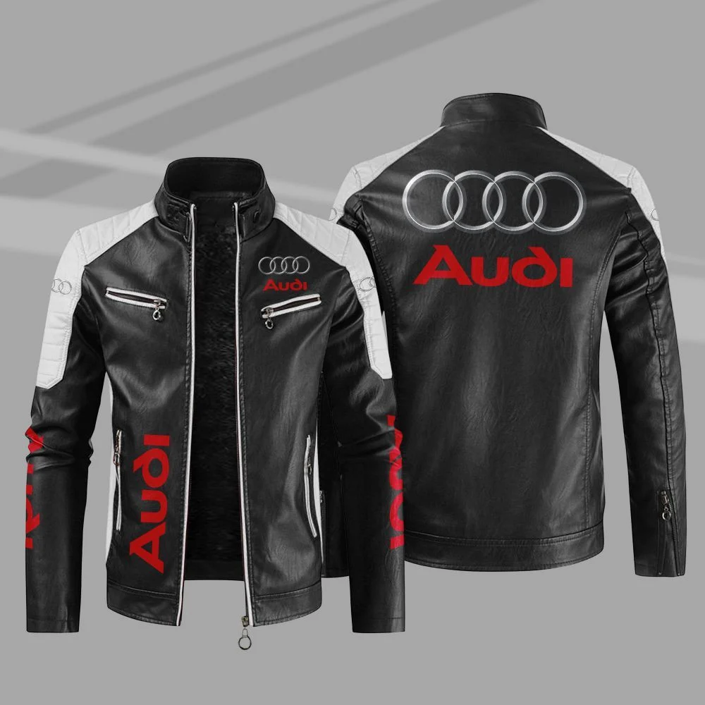 race ide Deqenereret Audi Jacket Audi Sport Leather Jacket V22 Audi Collection - Vascara