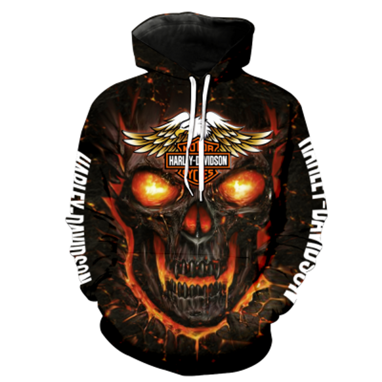 NFL Cleveland Browns Skull Funny Orange 3D Hoodie Zip Hoodie For