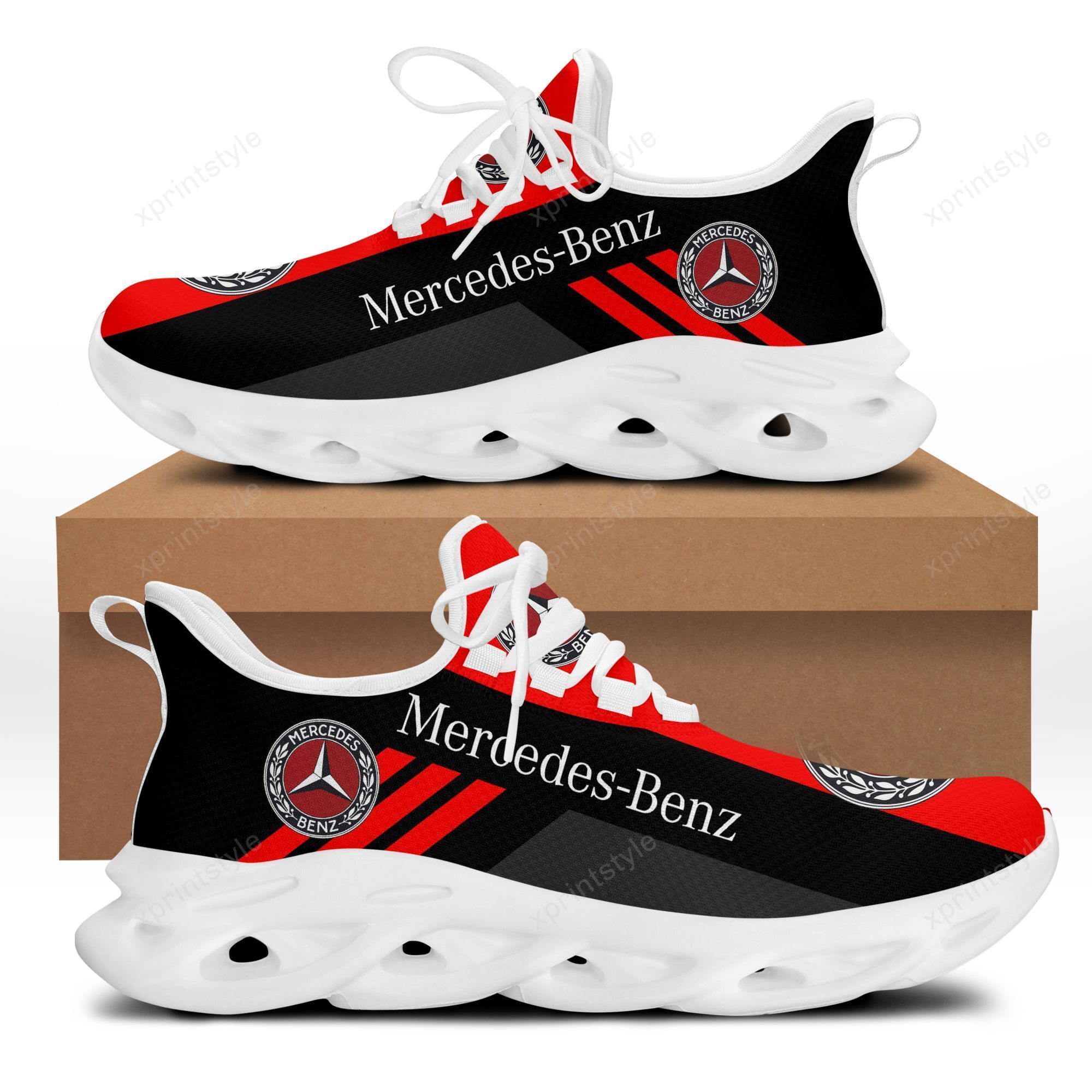 Shoes Mercedes Benz Chunky Shoes Red -