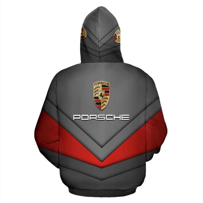 Porsche Hoodie Porsche Hoodies Black Red 3D Sweatshirts Vascara