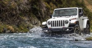 Jeep wrangler cross a river