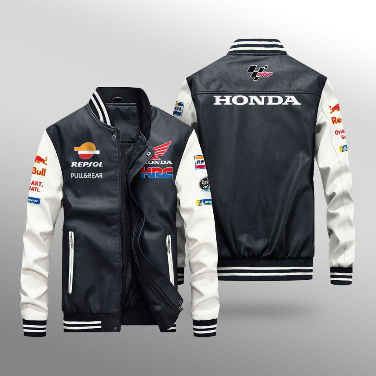 Honda Jackets Honda Team Leather Bomber Jackets On Sale - Vascara