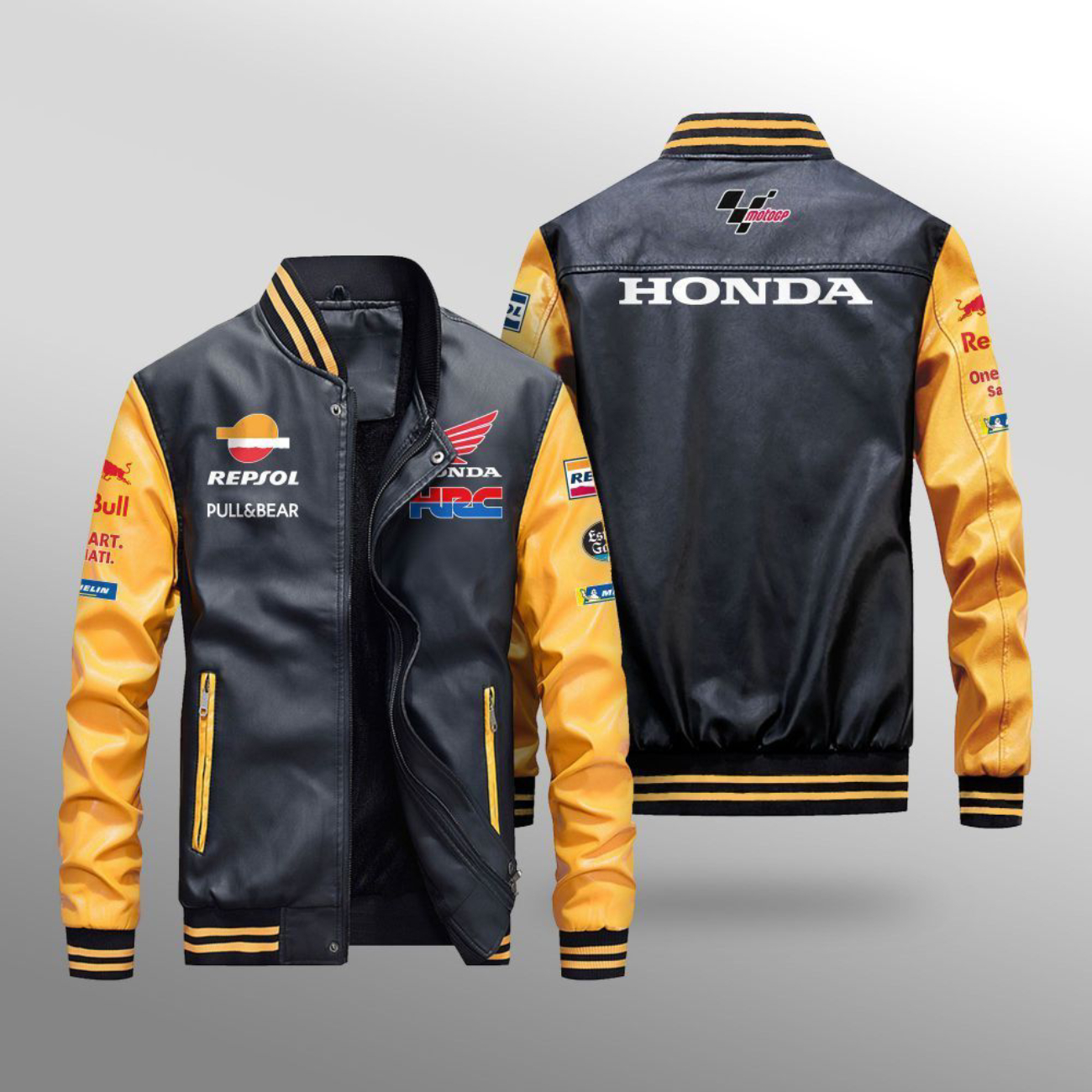 Honda Jackets Honda Team Leather Bomber Jackets On Sale - Vascara