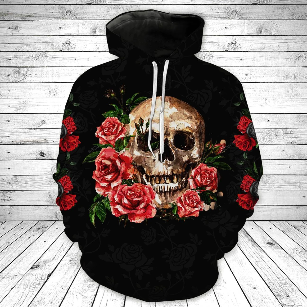 Skull Hoodies Novelty Skull Graphics T-Shirt Sweatshirt V09 - Vascara