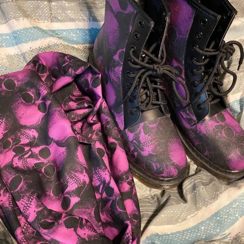 Purple Skull Boots All Season Boots For Men and Women V37 photo review