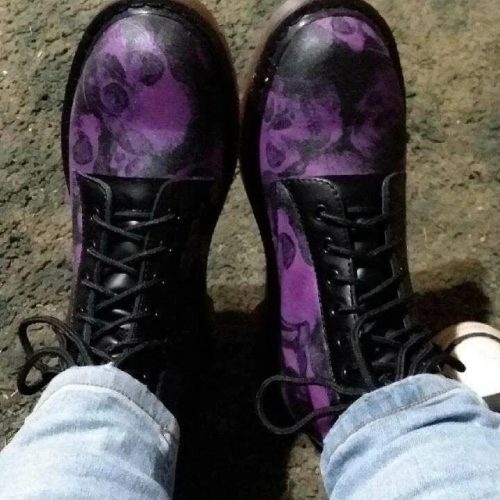 Purple Skull Boots All Season Boots For Men and Women V37 photo review