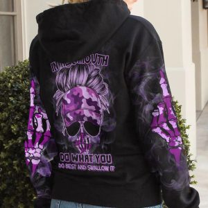 Purple on sale skull hoodie