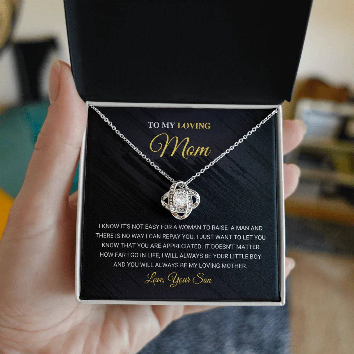 Gifts for Mom on My Wedding Day - Bride to Mother Necklace – I Love My  Family Gifts