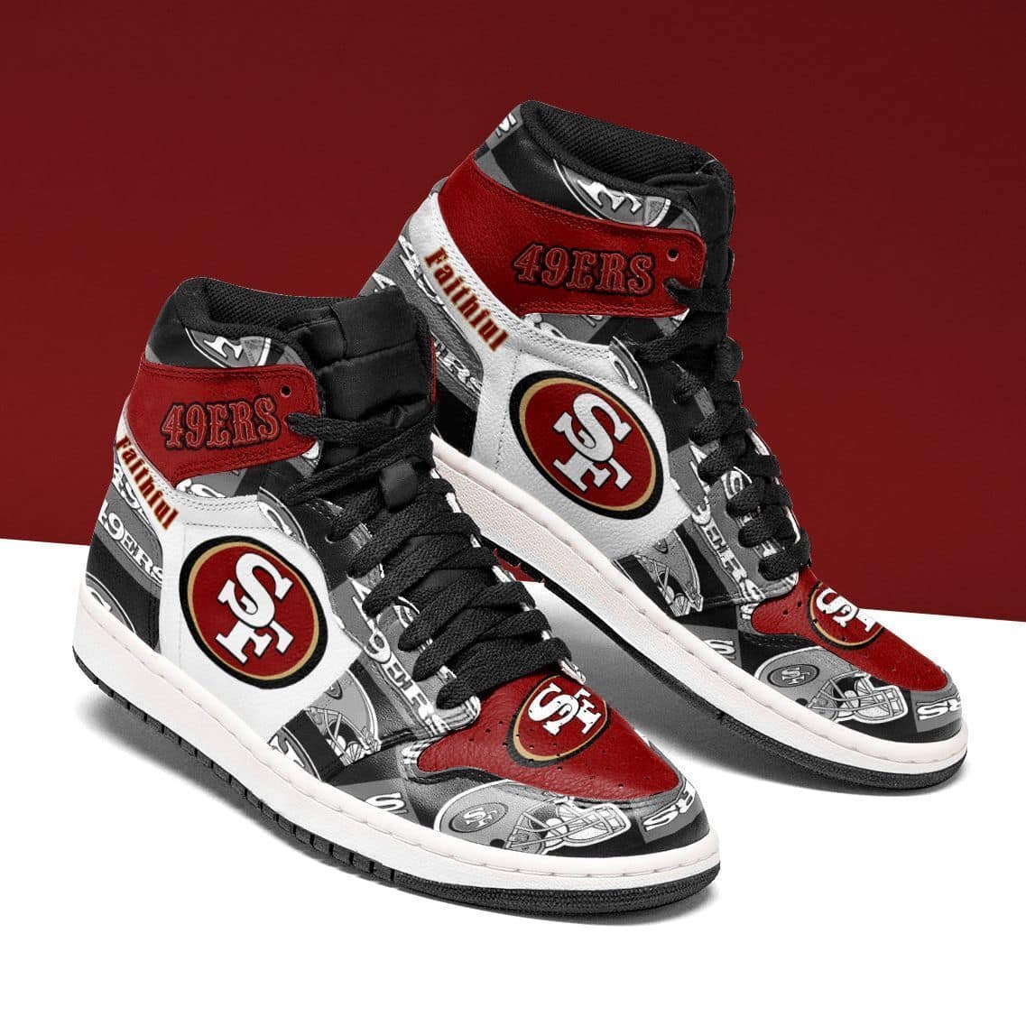 San Francisco 49ers Shoes Custom Air V05 On Sale - Vascara