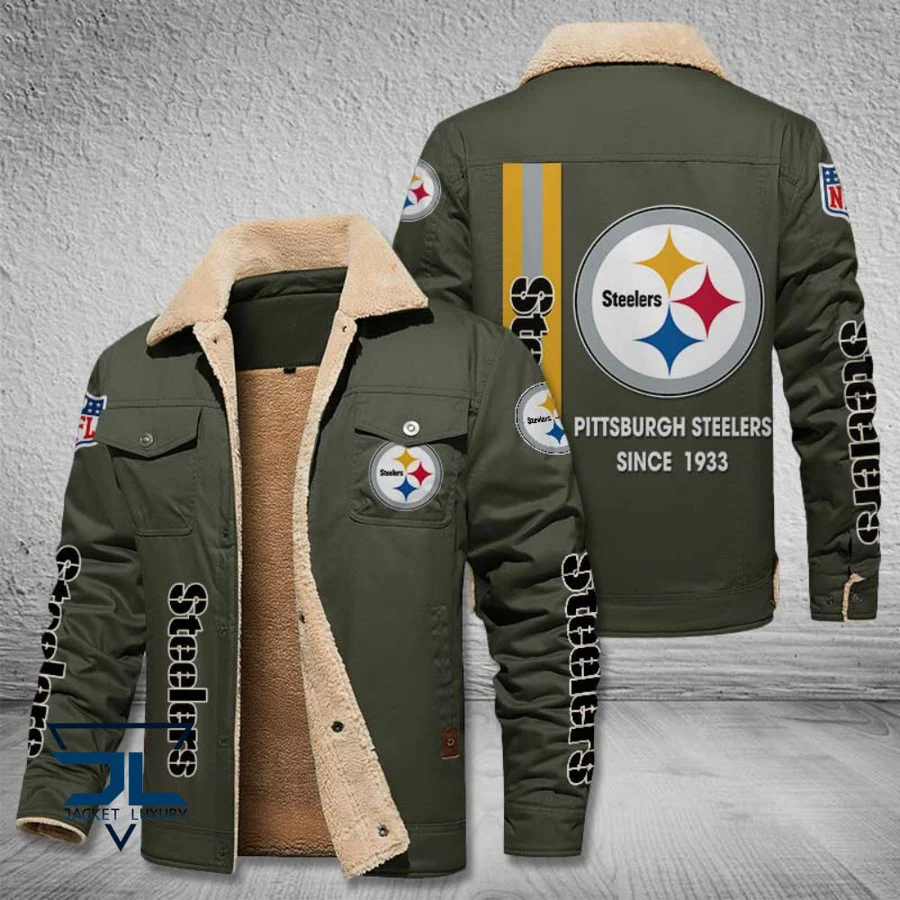 Pittsburgh steelers best sale leather bomber jacket