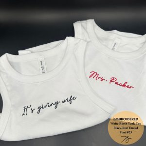 Embroidered Crop Top, Personalized Crop Tank Top, Custom Embroidered Crop Top Tank, Custom Text Embroidered Tank Top, Business Merch Tank