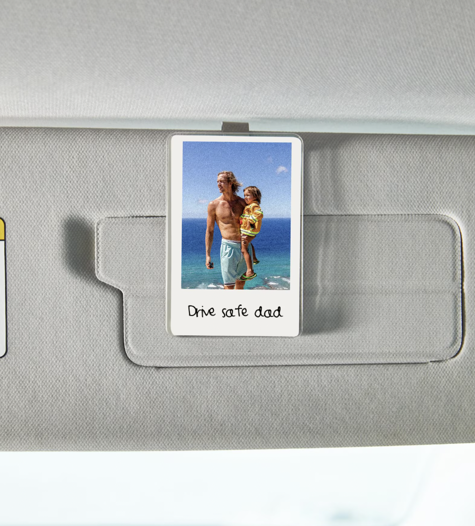 1 car visor clip, photo frame, fathers day gift, gift for dad, grandpa gift, custom photo frame, custom photo gift, dad gifts, sentimental dad gift, gift from daughter, gift from son, fathers day idea, Anniversary Gift