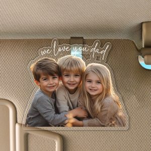car visor clip, photo frame, fathers day gift, gift for dad, grandpa gift, custom photo frame, custom photo gift, dad gifts, sentimental dad gift, gift from daughter, gift from son, fathers day idea, Anniversary Gift