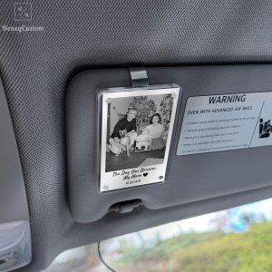 car visor clip, photo frame, fathers day gift, gift for dad, grandpa gift, custom photo frame, custom photo gift, dad gifts, sentimental dad gift, gift from daughter, gift from son, fathers day idea, Anniversary Gift