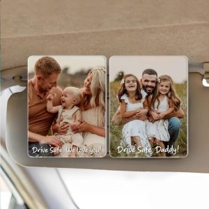 car visor clip, photo frame, fathers day gift, gift for dad, grandpa gift, custom photo frame, custom photo gift, dad gifts, sentimental dad gift, gift from daughter, gift from son, fathers day idea, Anniversary Gift