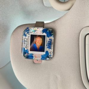 car visor clip, photo frame, fathers day gift, gift for dad, grandpa gift, custom photo frame, custom photo gift, dad gifts, sentimental dad gift, gift from daughter, gift from son, fathers day idea, Anniversary Gift