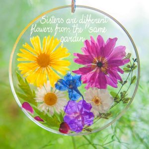 Flower Heart - ornament with natural flowers