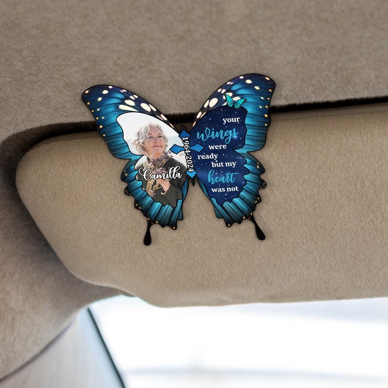 16 car visor clip, photo frame, fathers day gift, gift for dad, grandpa gift, custom photo frame, custom photo gift, dad gifts, sentimental dad gift, gift from daughter, gift from son, fathers day idea, Anniversary Gift