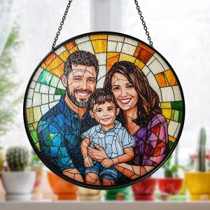stained glass decor, memorial keepsake, window hangings, suncatcher decor, portrait from photo, wedding anniversary, engagement gifts, photo keepsake, Wedding suncatcher, gift for parents, anniversary gift, Couple gift, valentines day gift