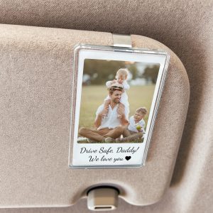 car visor clip, photo frame, fathers day gift, gift for dad, grandpa gift, custom photo frame, custom photo gift, dad gifts, sentimental dad gift, gift from daughter, gift from son, fathers day idea, Anniversary Gift