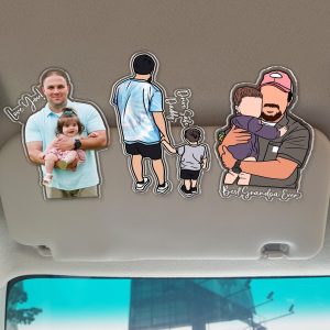 car visor clip, photo frame, fathers day gift, gift for dad, grandpa gift, custom photo frame, custom photo gift, dad gifts, sentimental dad gift, gift from daughter, gift from son, fathers day idea, Anniversary Gift