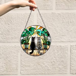 Custom Pet Portrait Stained Glass Suncatcher,Dog Memorial Gift, Custom Dog Portrait from Photo, pet loss gifts , Stained glass dog