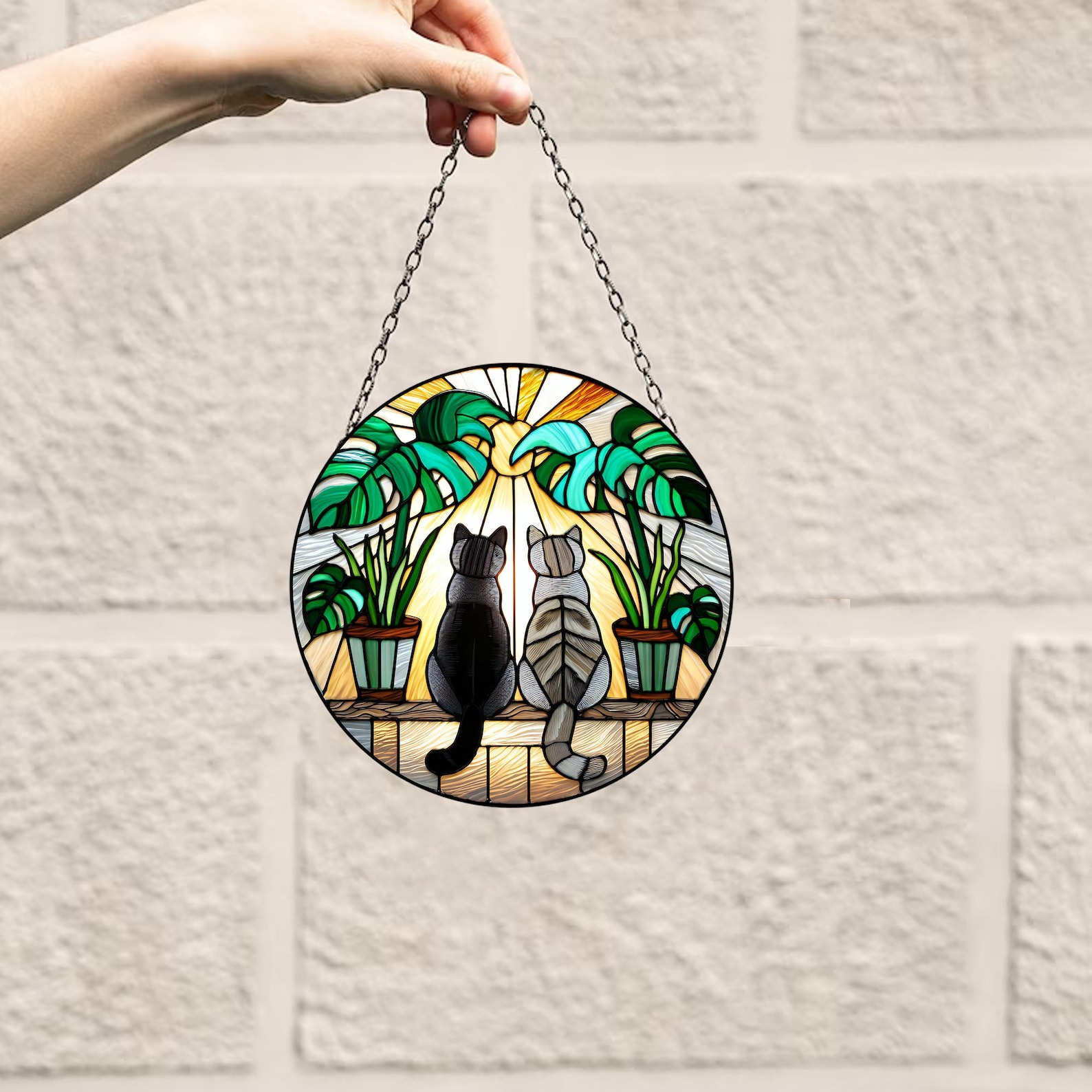 6 Custom Pet Portrait Stained Glass Suncatcher,Dog Memorial Gift, Custom Dog Portrait from Photo, pet loss gifts , Stained glass dog