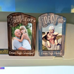 car visor clip, photo frame, fathers day gift, gift for dad, grandpa gift, custom photo frame, custom photo gift, dad gifts, sentimental dad gift, gift from daughter, gift from son, fathers day idea, Anniversary Gift