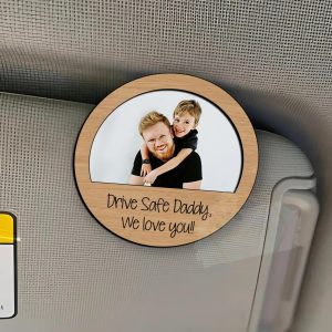 car visor clip, photo frame, fathers day gift, gift for dad, grandpa gift, custom photo frame, custom photo gift, dad gifts, sentimental dad gift, gift from daughter, gift from son, fathers day idea, Anniversary Gift